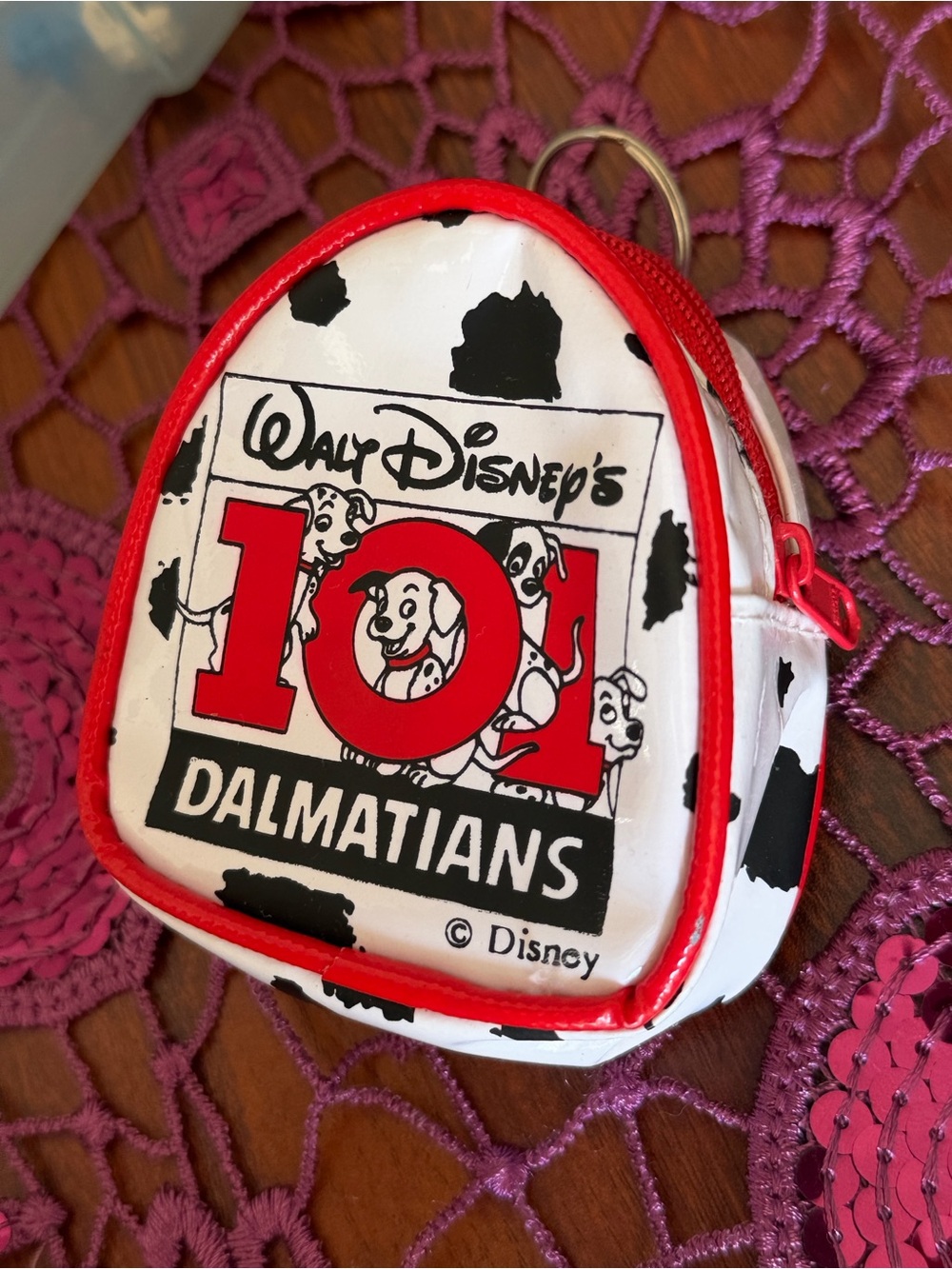Disney 101 Dalmatians Mini Backpack Coin Purse Keychain